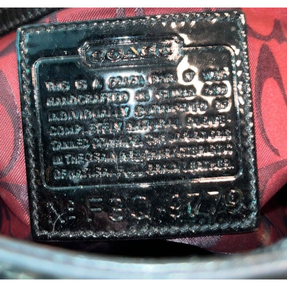 Coach Hamptons Tote 8E92 Black Smooth Leather Shoulder Bag Shopper Tote Bag - Picture 13 of 14